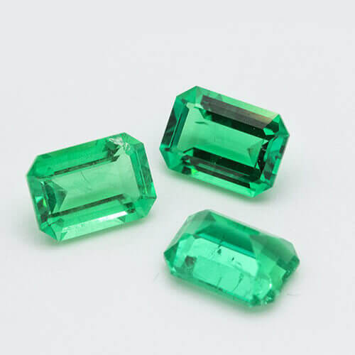 Lab Hydrothermal Grown Emerald Wholesale Lab Grown Gemstone