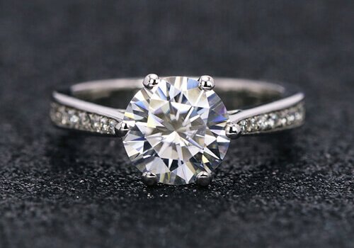 custom jewelry DEF Moissanite 14K ring