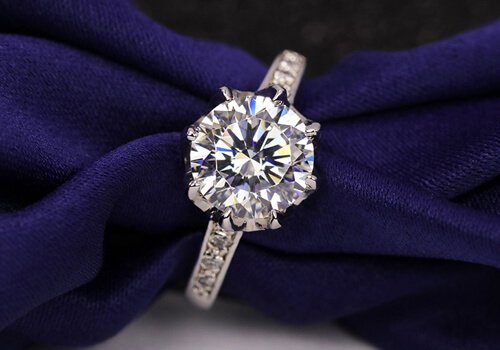 custom jewelry HPHT diamond 18K ring